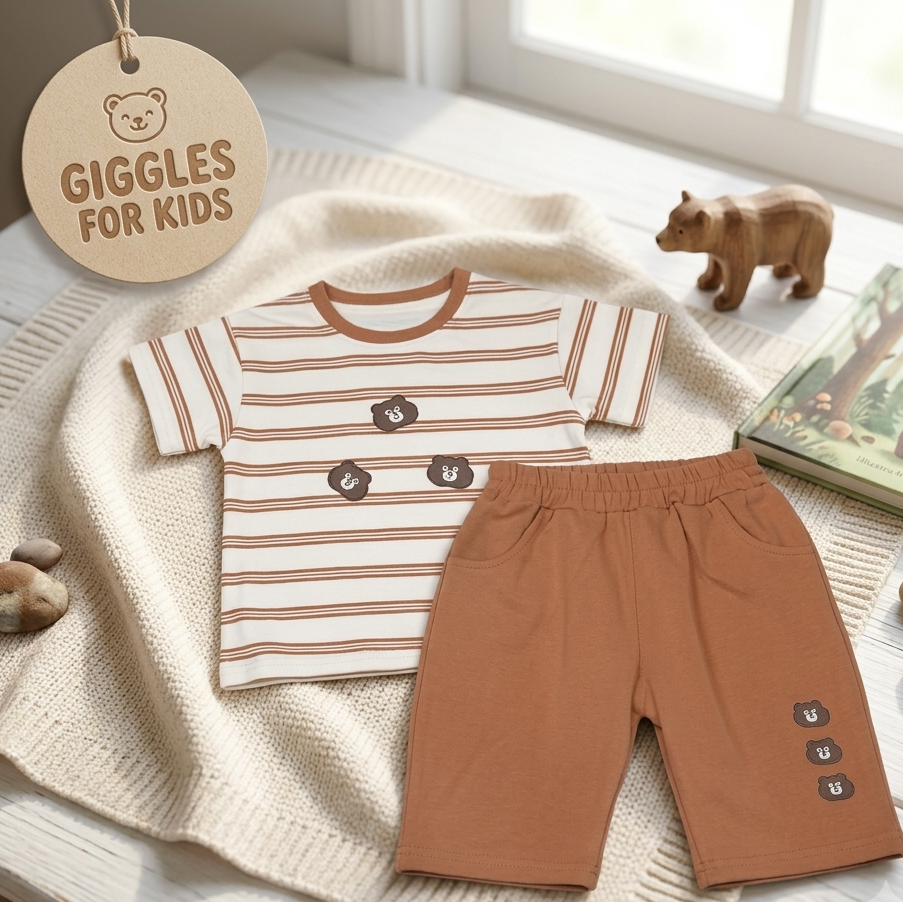 Brown Striped Bear Outfit