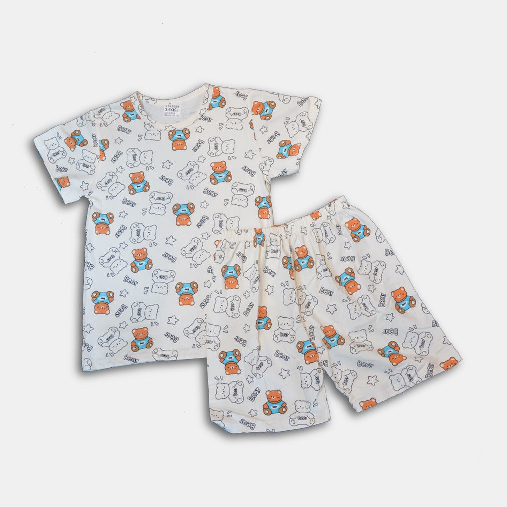 Kids bear print outfit