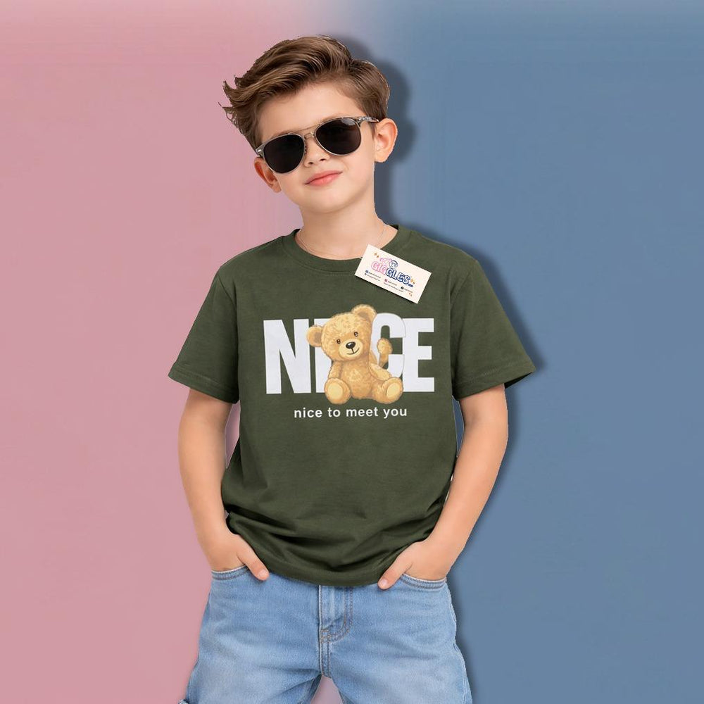 Boys dark green T-shirt