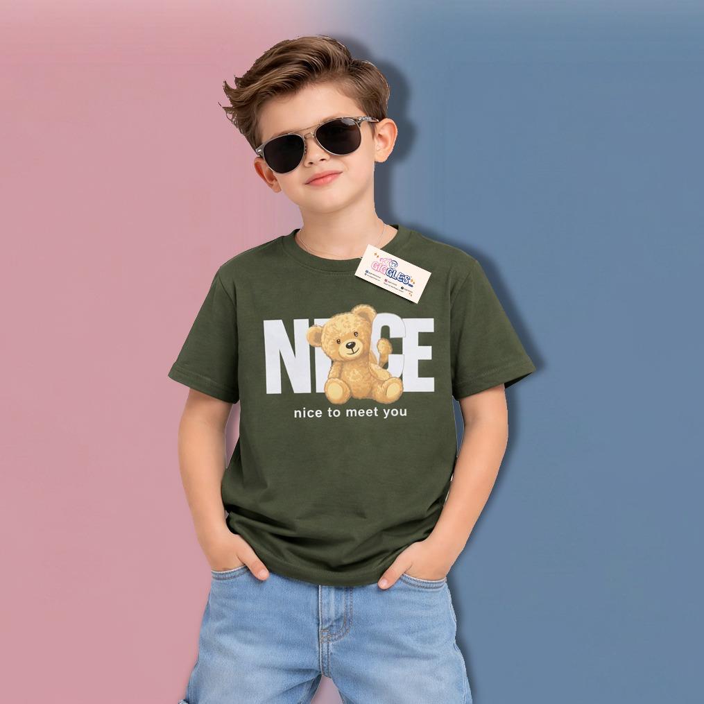 Boys dark green T-shirt
