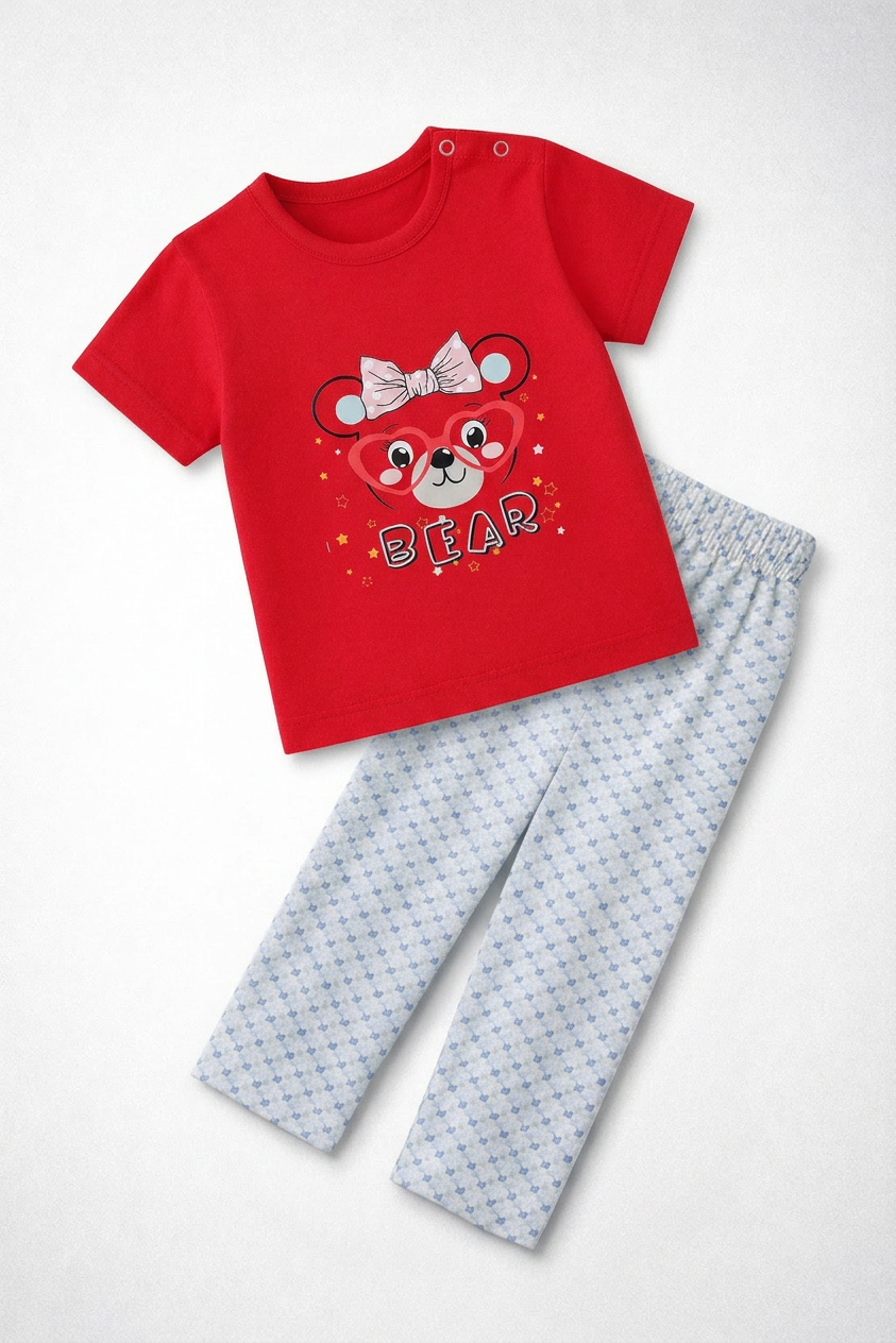 Baby Girl Bear Outfit