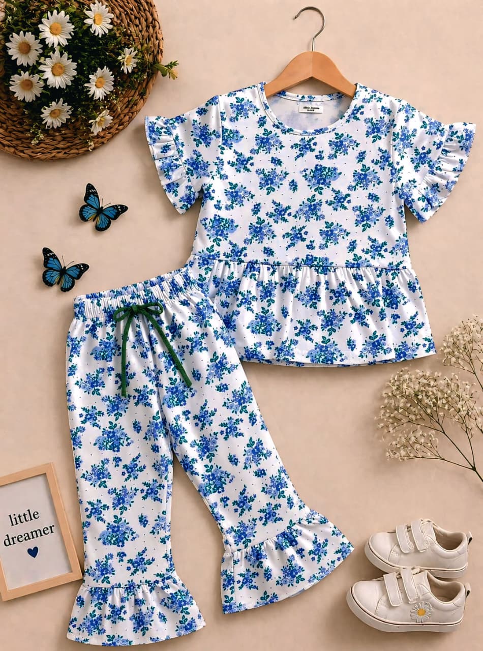 Girls Floral Summer Set