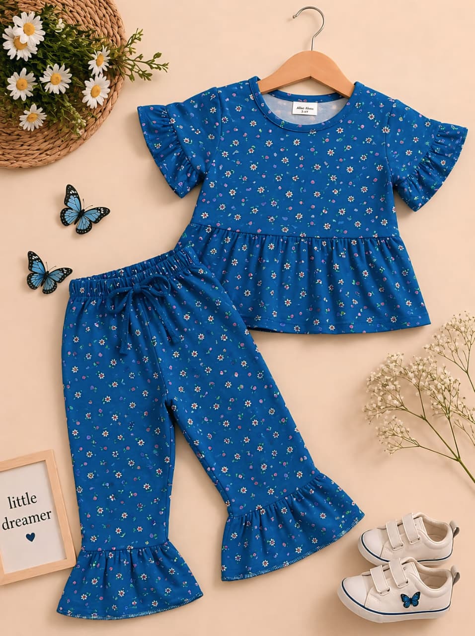 Girls Summer Ruffle Outfit
