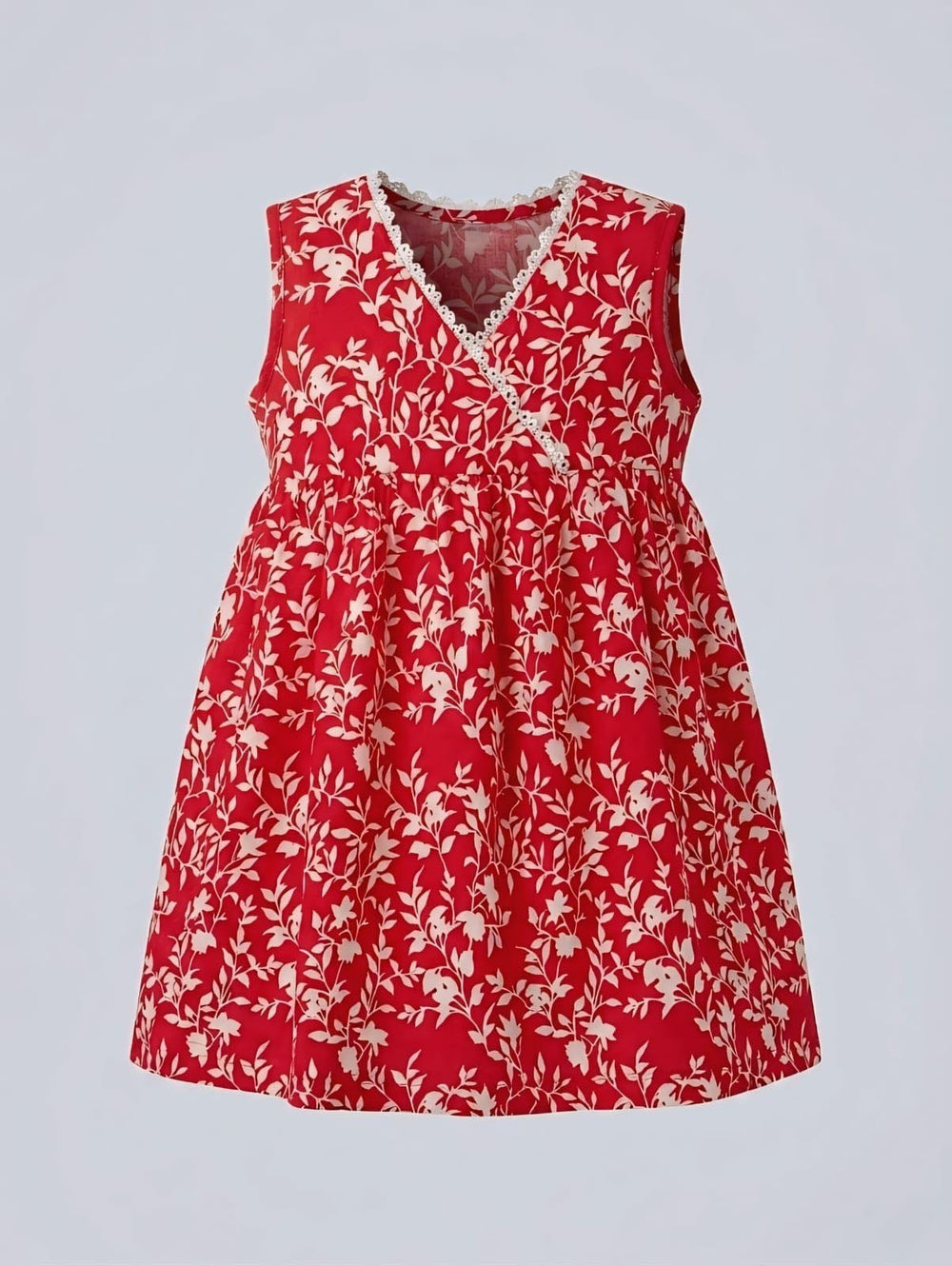 Red Floral Baby Dress