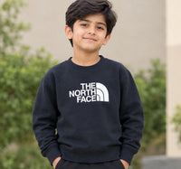 Giggles for Kids Boys Black Fleece Graphic Sweatshirt (Ages 2–10 Years)
