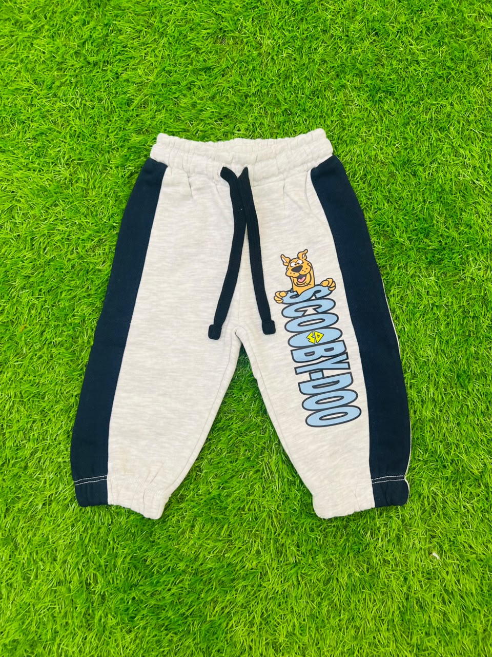 Giggles for Kids Grey & Navy Scooby-Doo Graphic Fleece Trousers (Ages 0–6 Years)